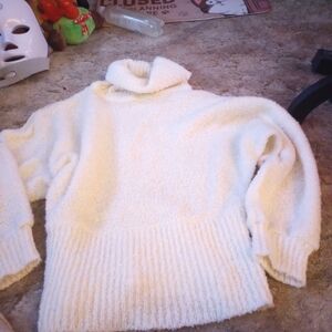 Cozy White Turtleneck Sweater